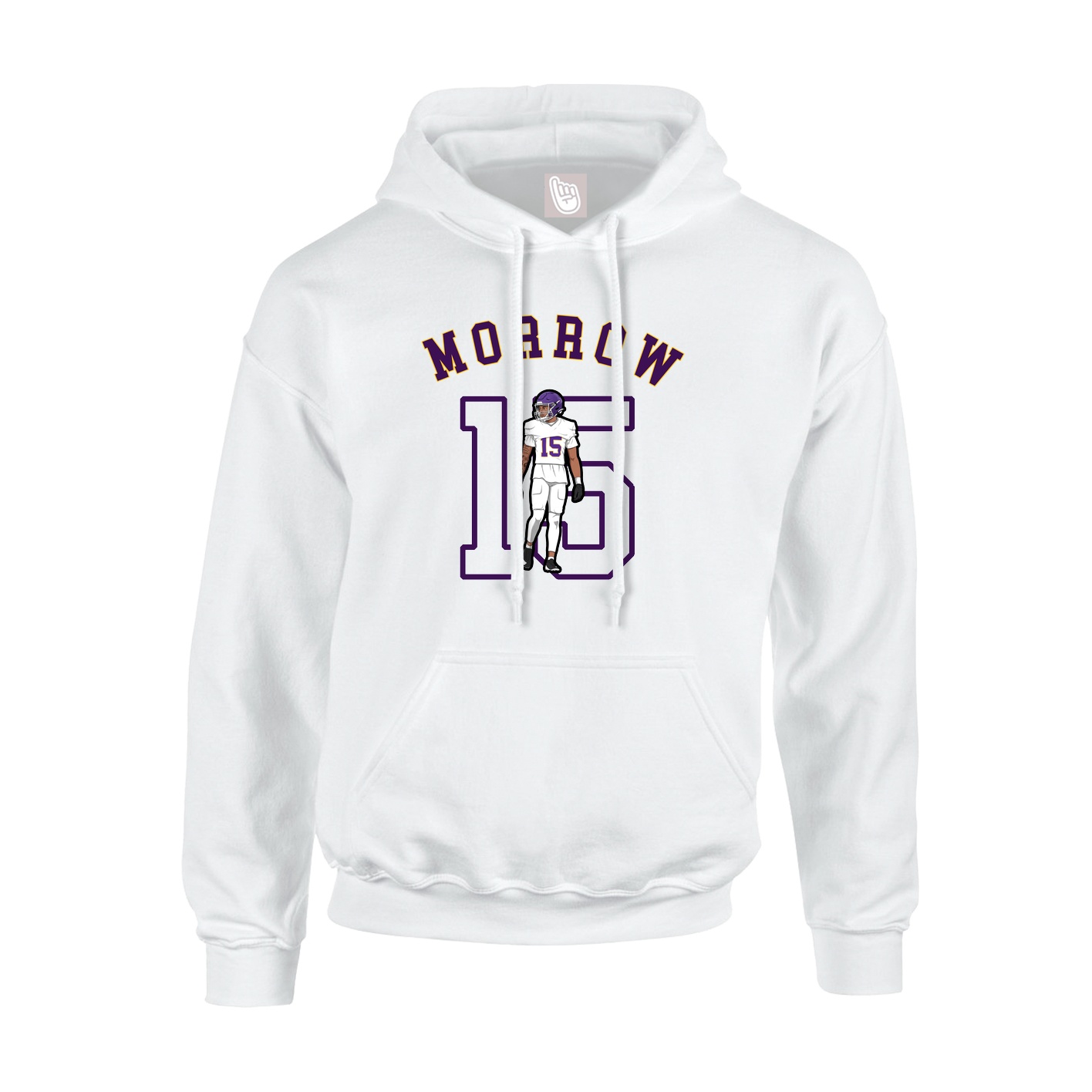 Youth Hoodie — Shirsey Arch in White