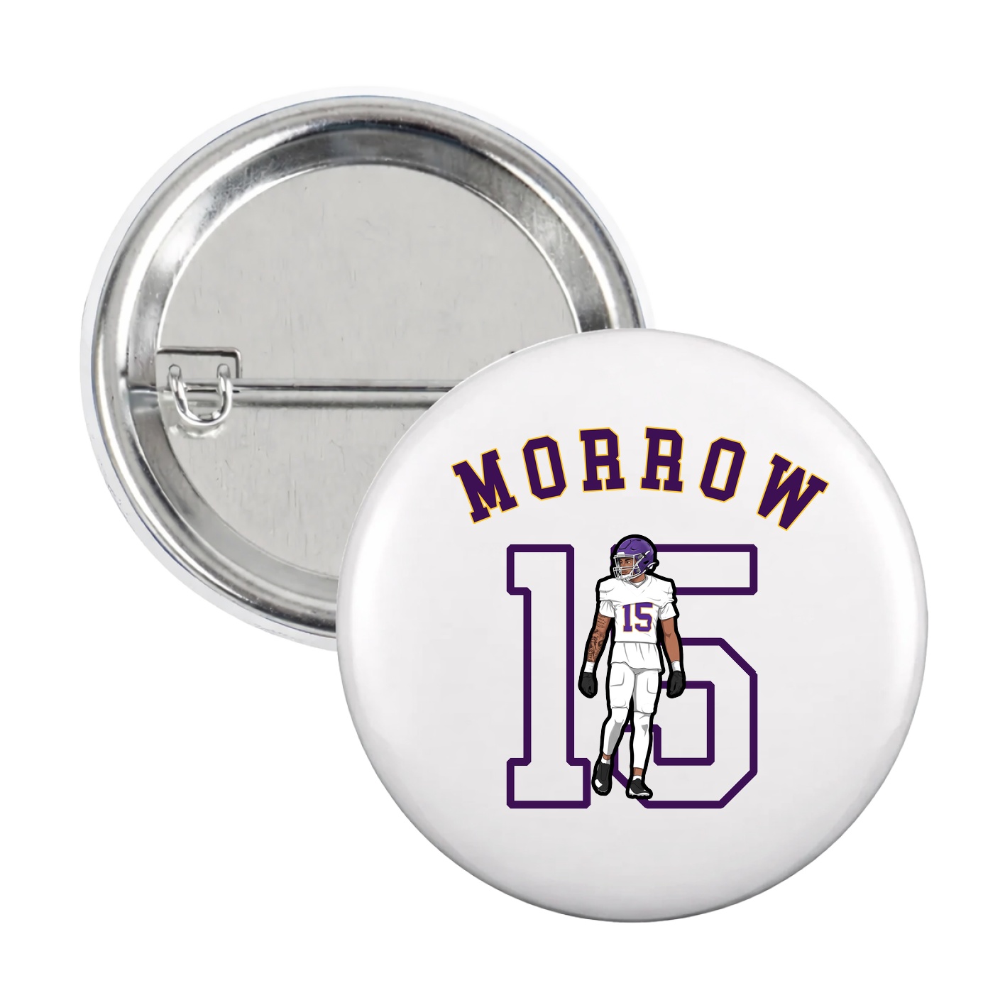 Game Day Button — Shirsey Arch in White