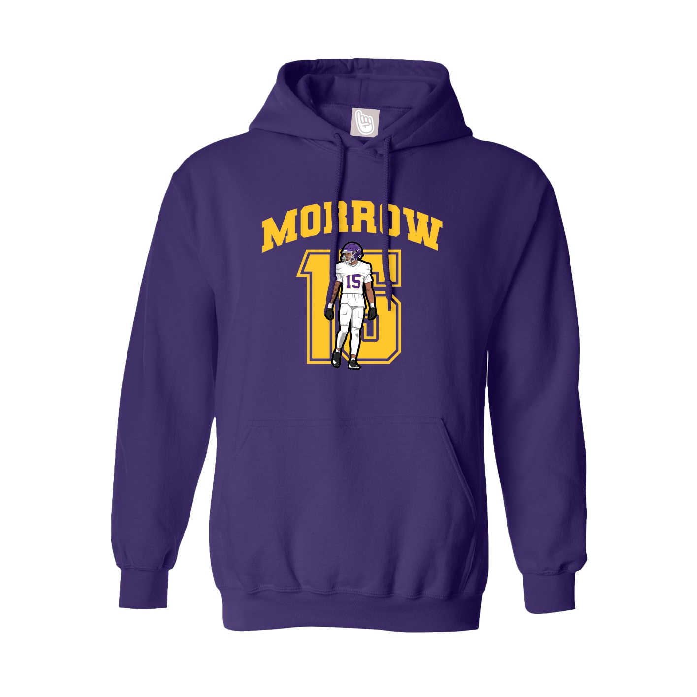 Hoodie — Number in Purple