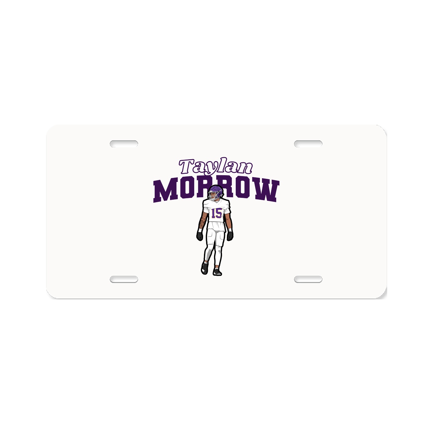 License Plate — Name Arch in Classic