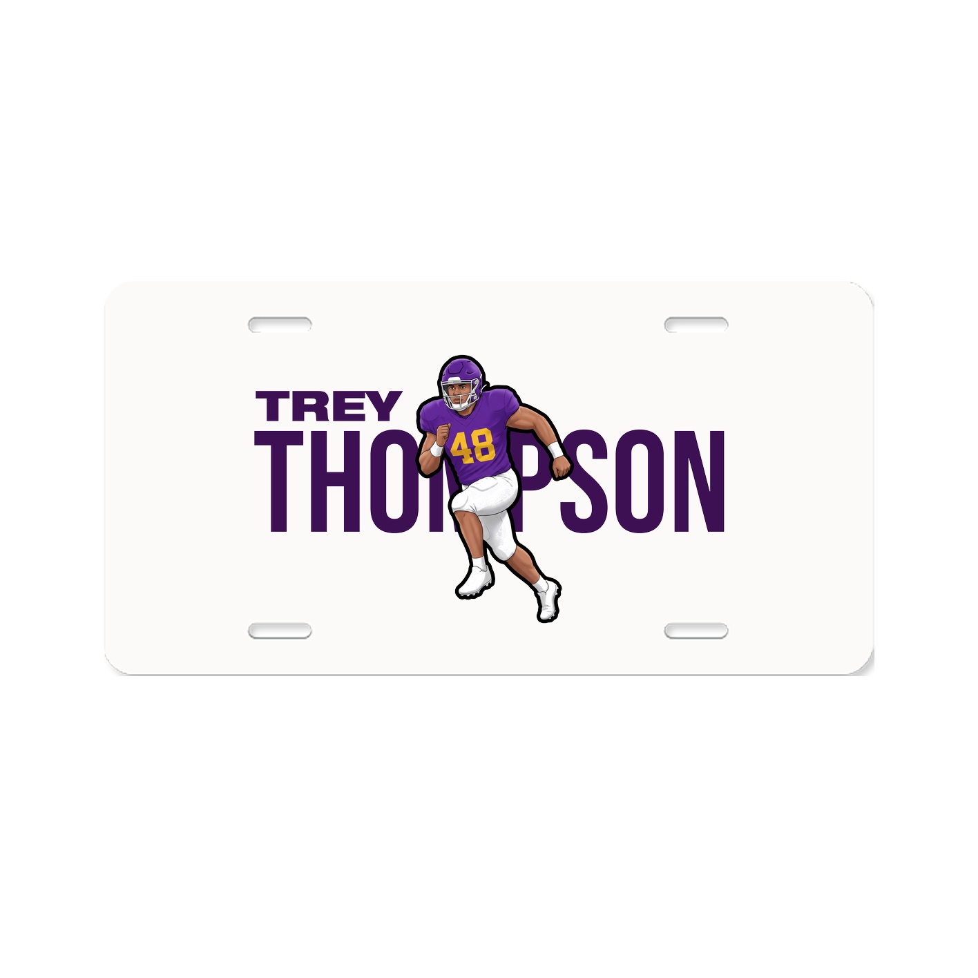 License Plate — Player Name in Classic