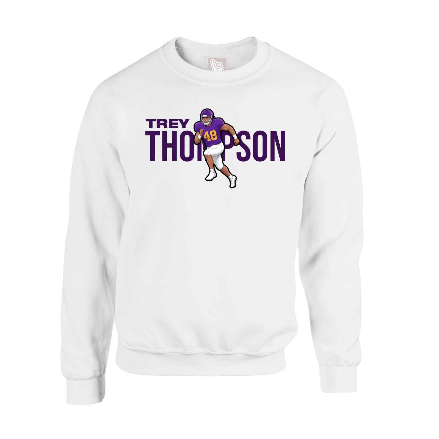 Fleece Crew — Player Name in White