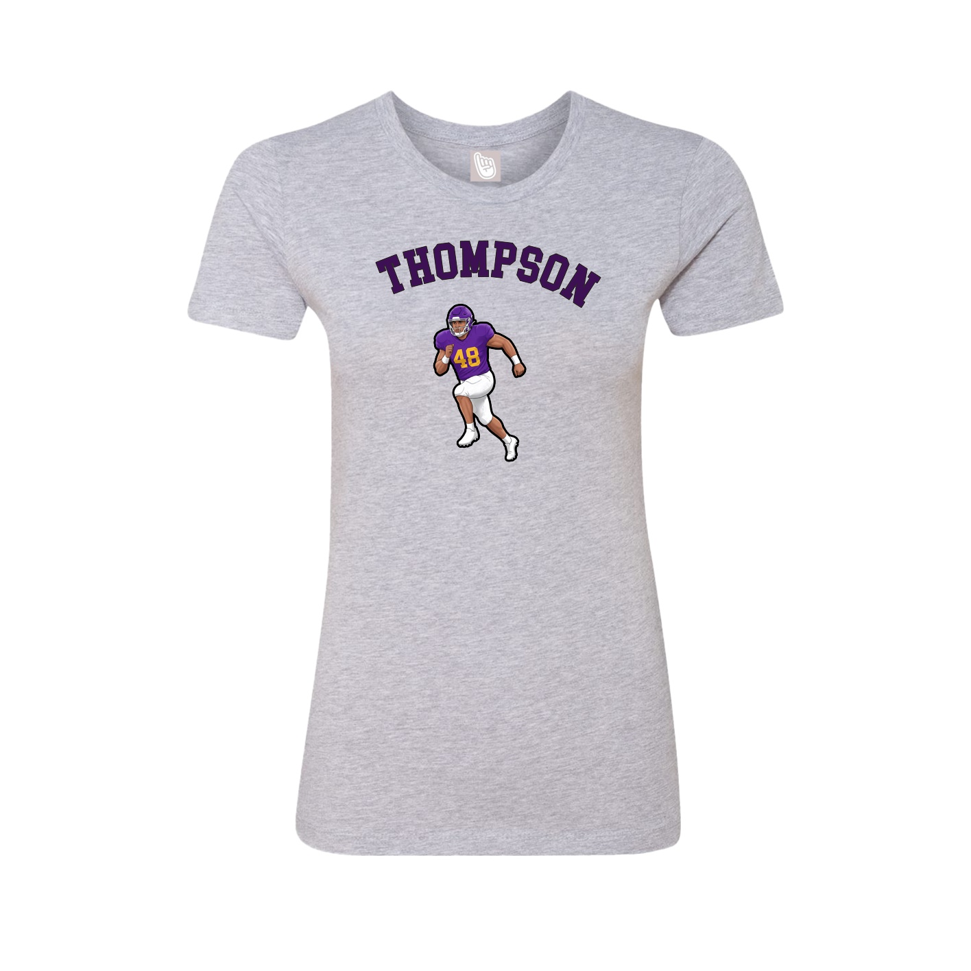 Fitted Women's Tee — Shirsey Arch in Grey