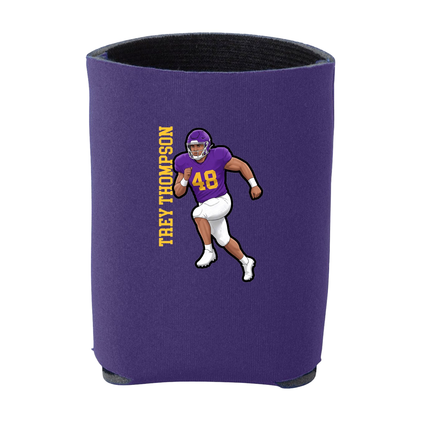Can Holder — Name Vertical in Purple