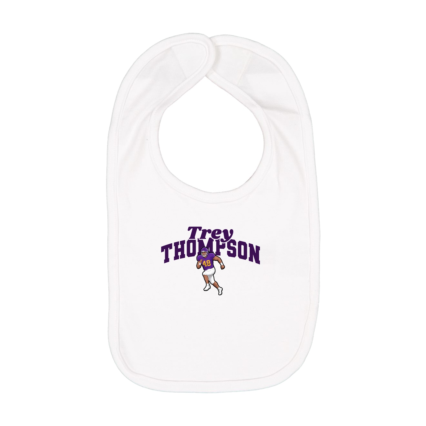 Infant Bib — Signature Arch in White