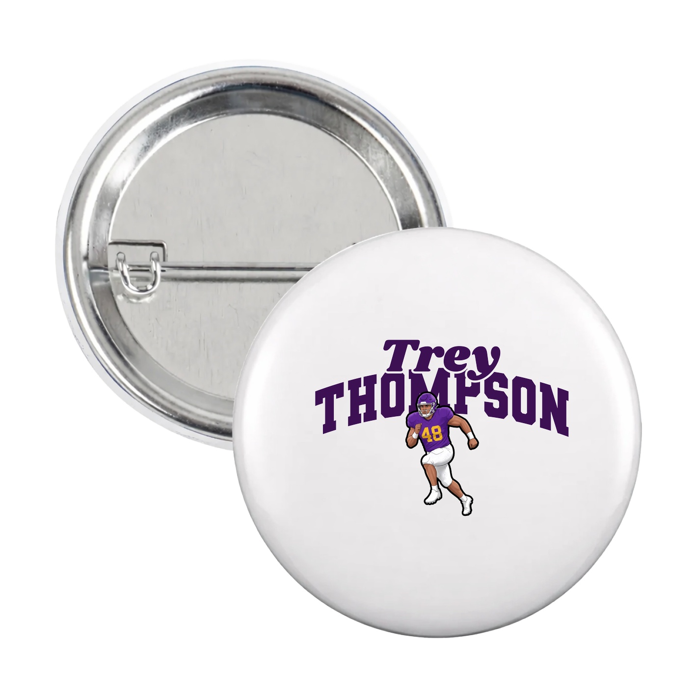 Game Day Button — Signature Arch in White