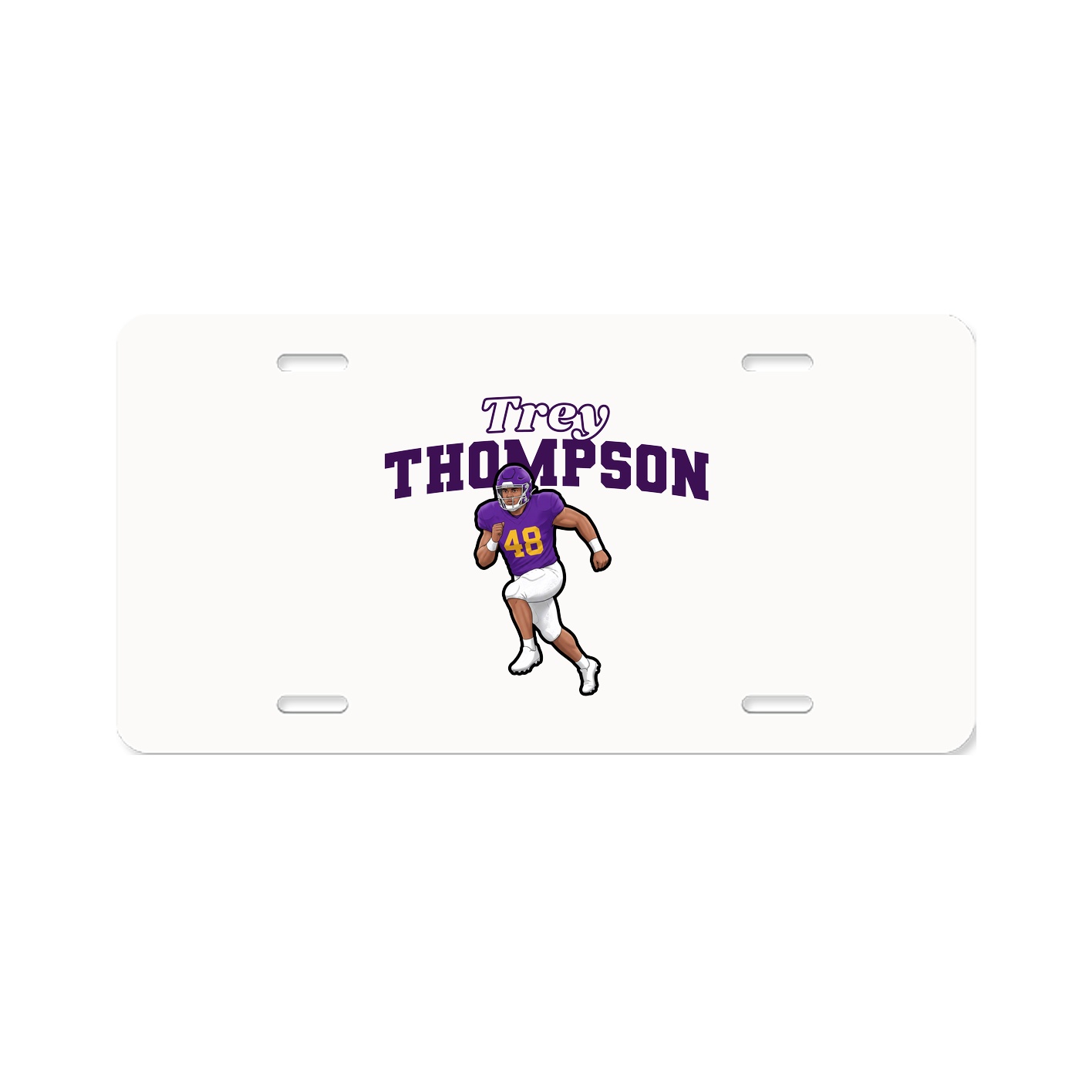 License Plate — Name Arch in Classic