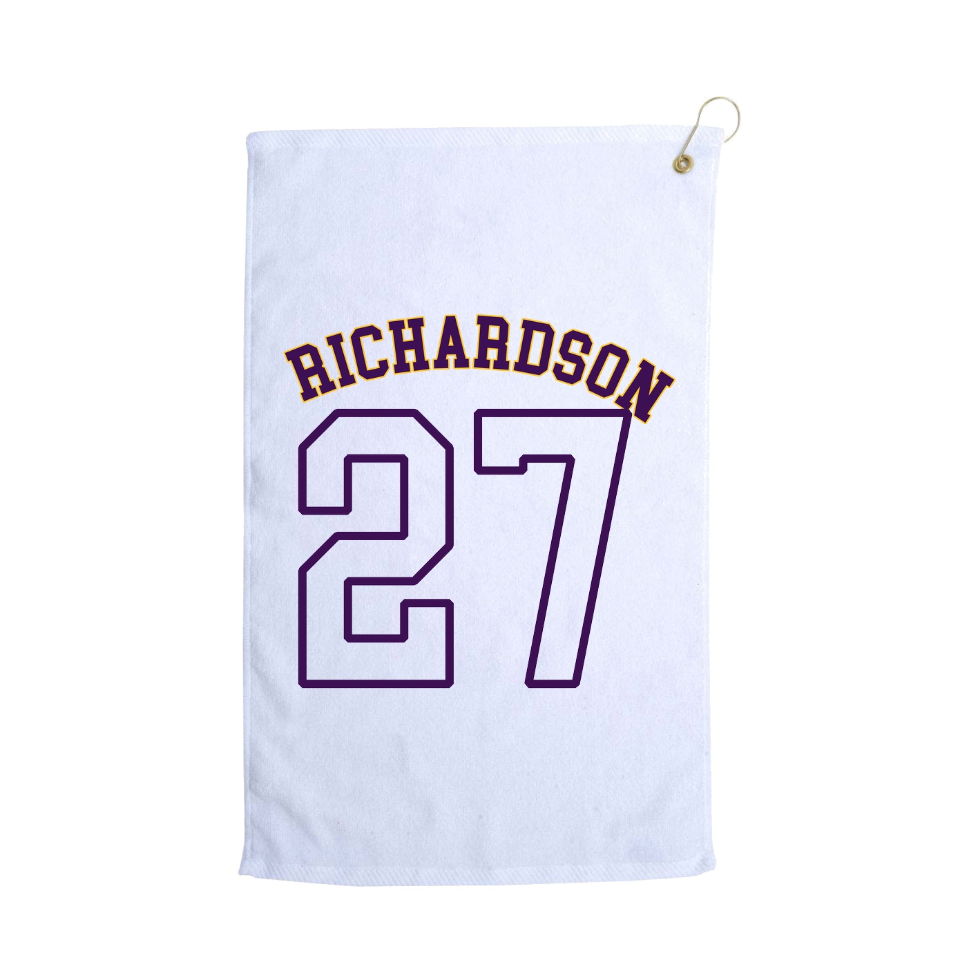Golf Towel — Shirsey Arch in White