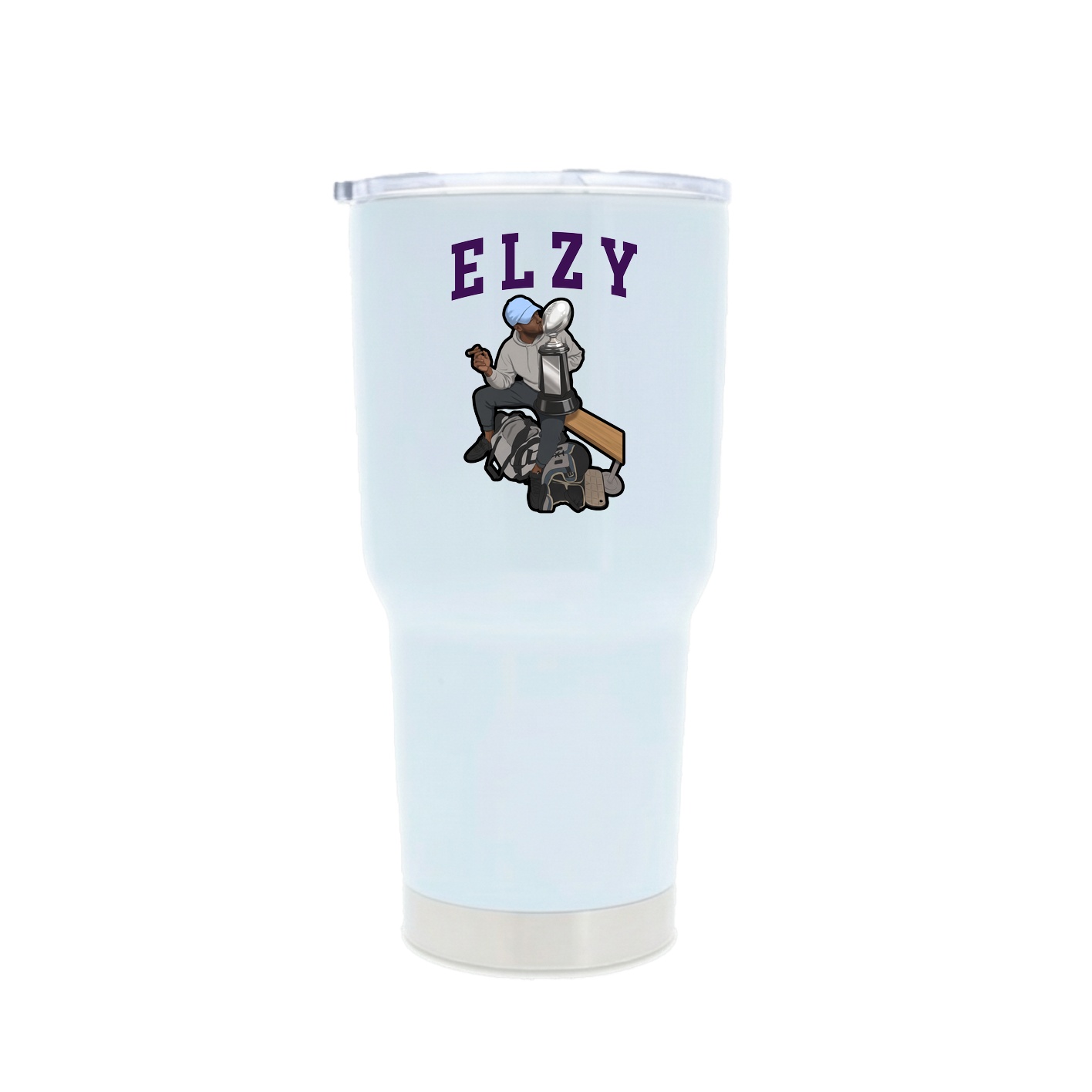 30oz Stainless Steel Tumbler — Shirsey in White