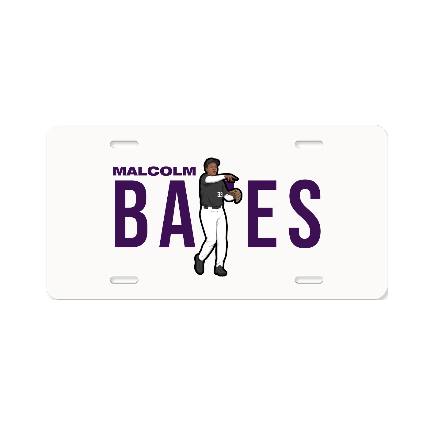 License Plate — Player Name in Classic