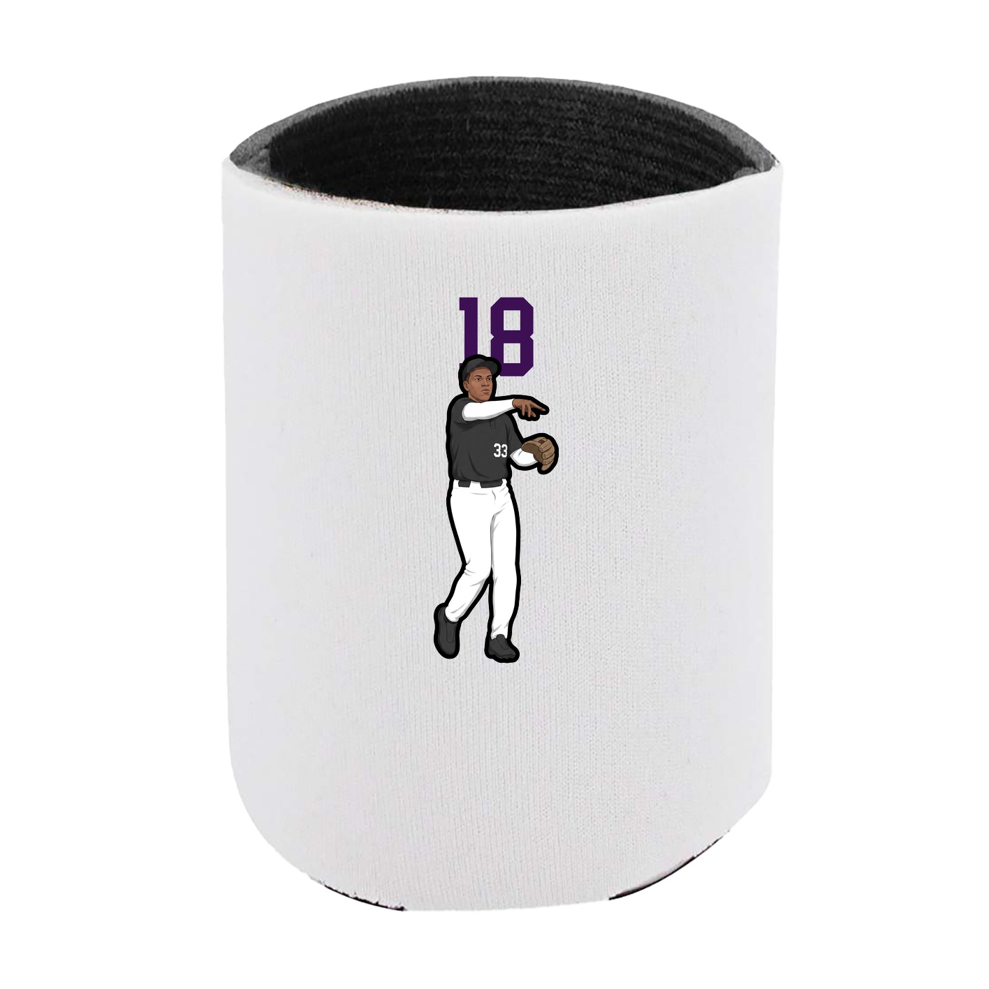 Can Holder — Number Top in White