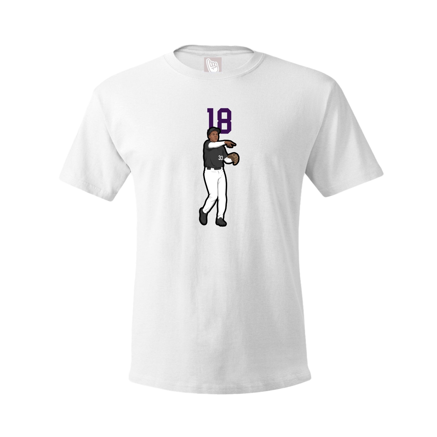 Tee — Number Top in White