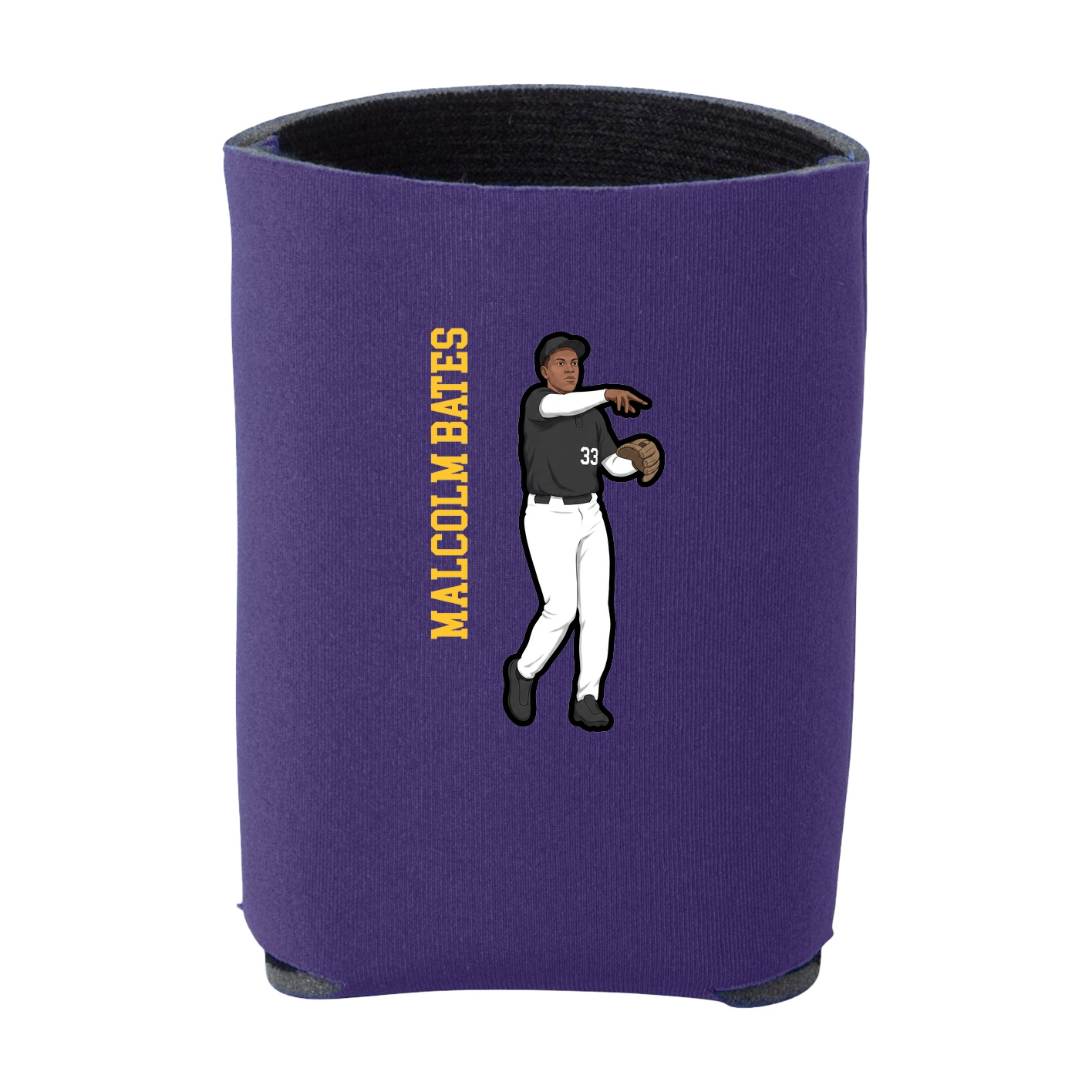 Can Holder — Name Vertical in Purple