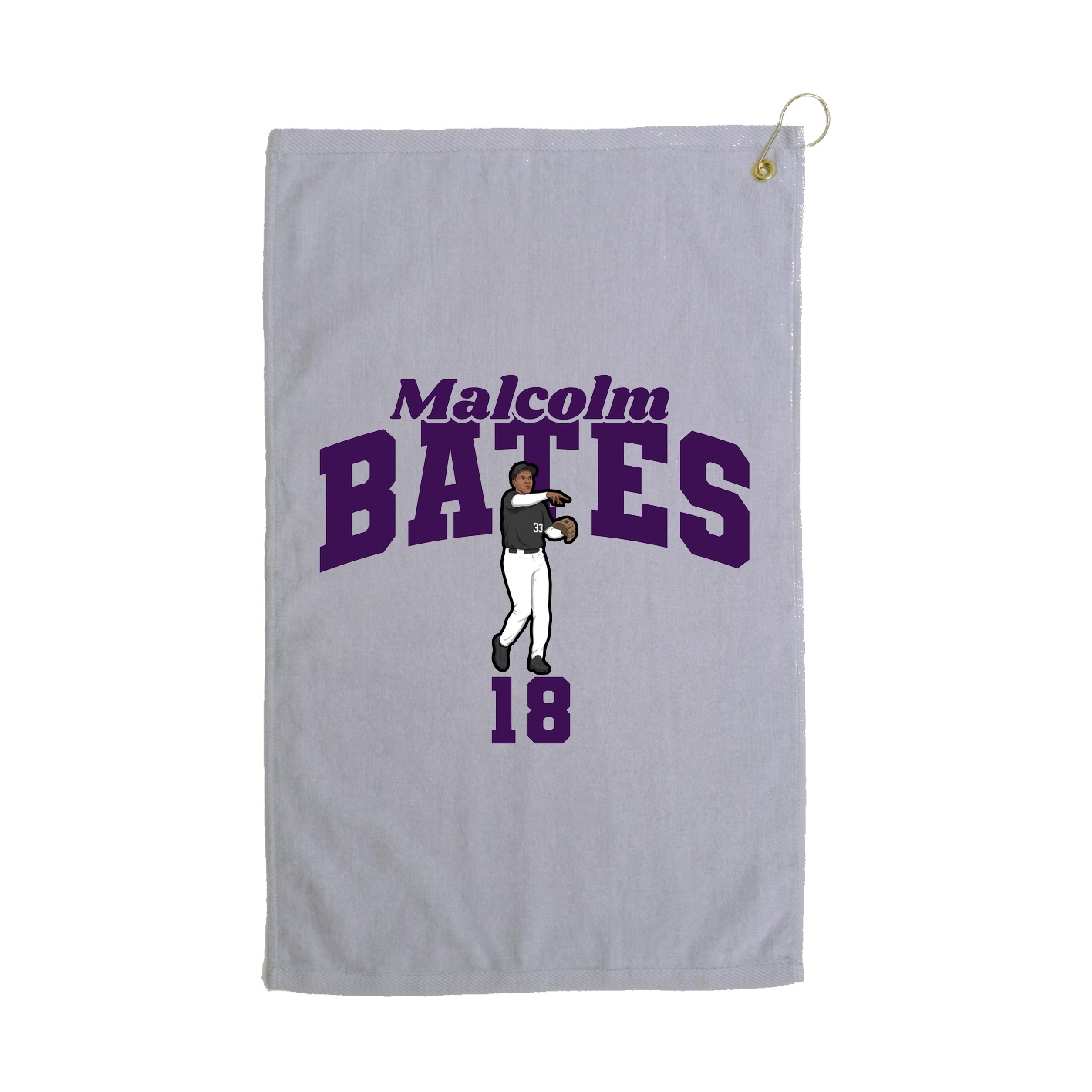Golf Towel — Signature Arch in Grey