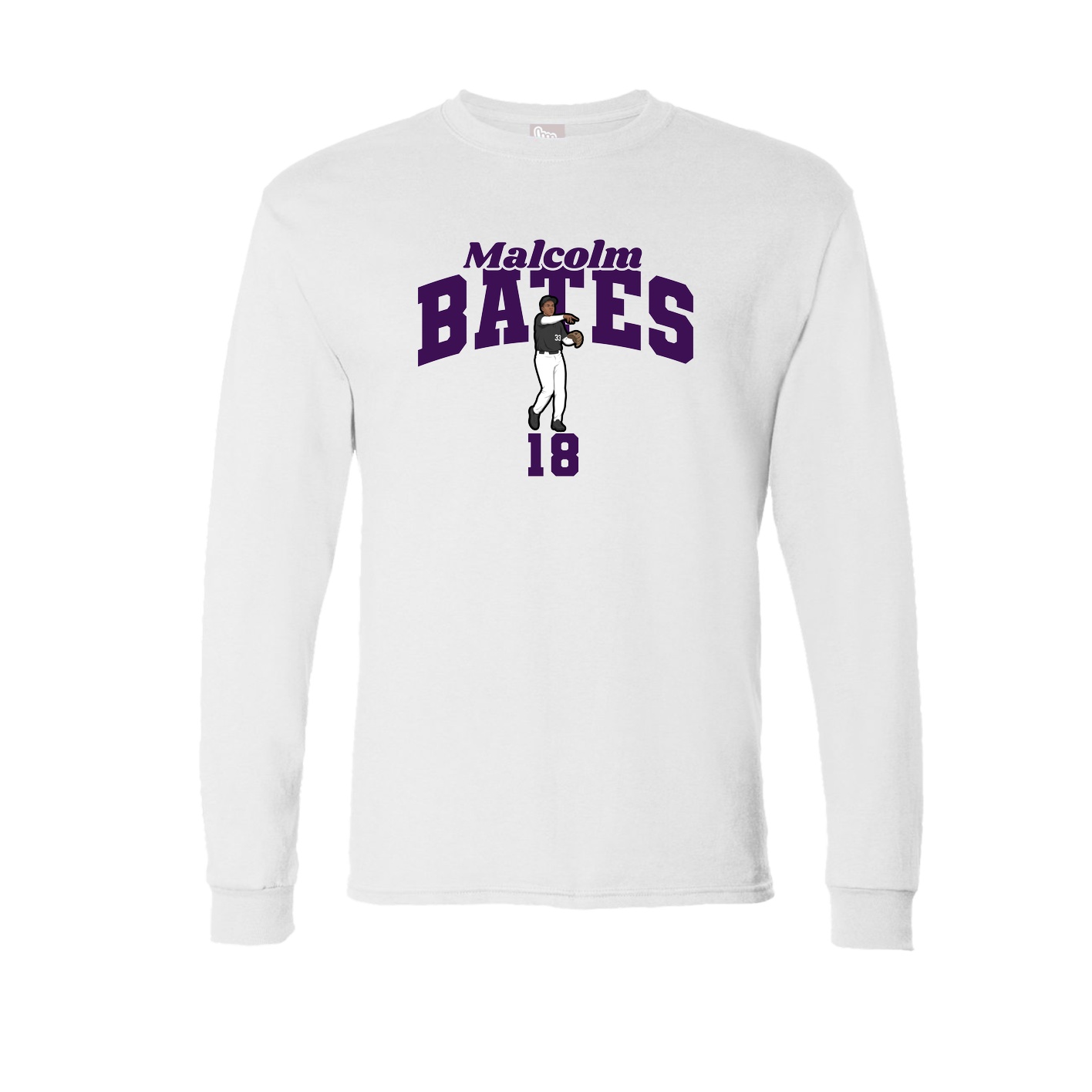 Long Sleeve Tee — Signature Arch in White