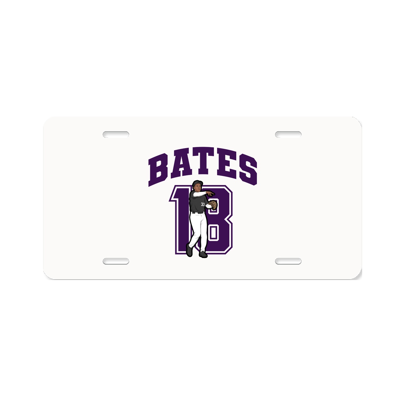 License Plate — Number in Classic