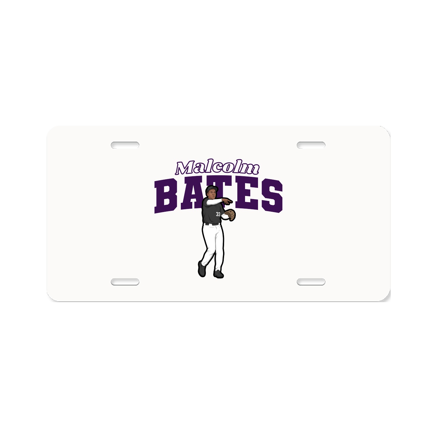 License Plate — Name Arch in Classic