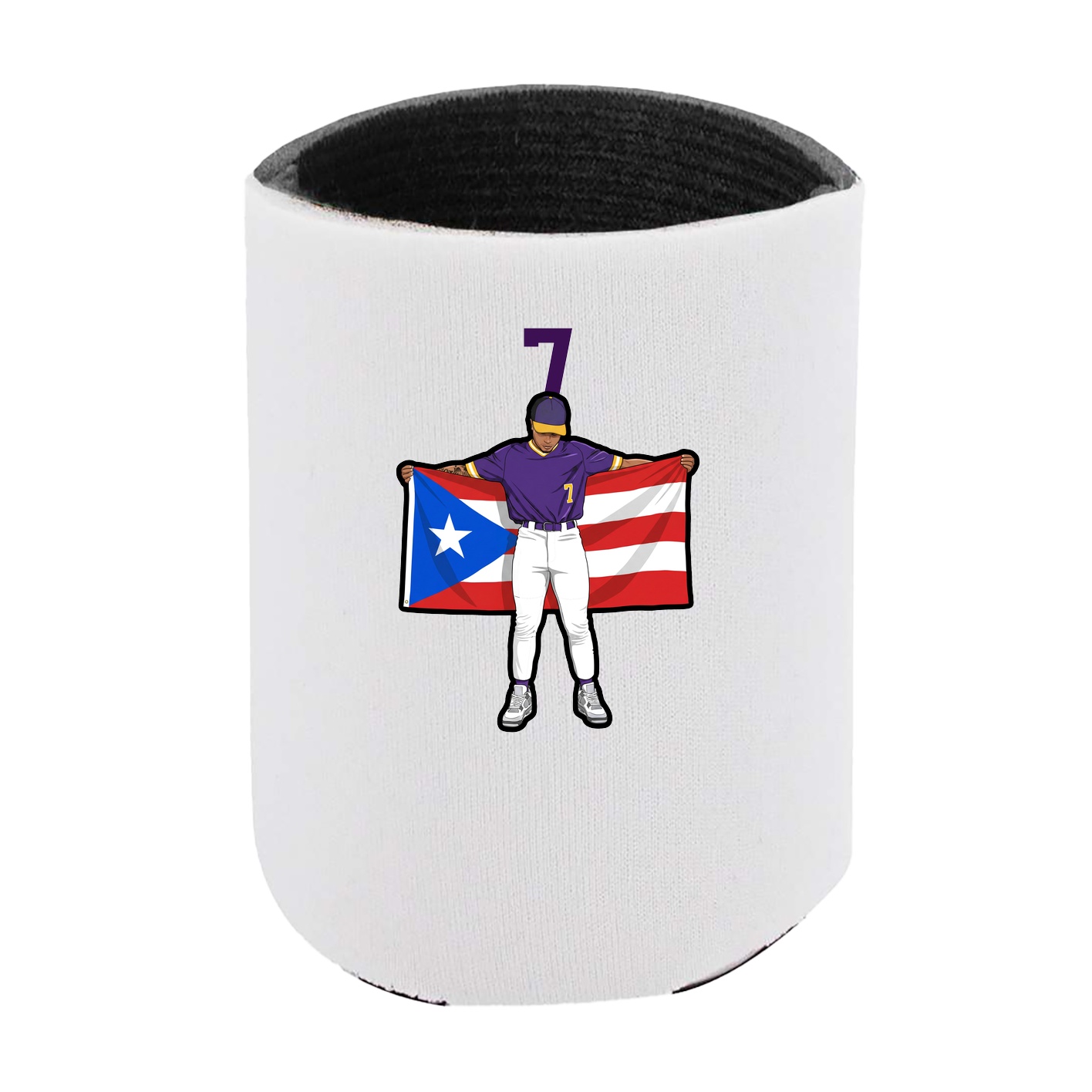 Can Holder — Number Top in White