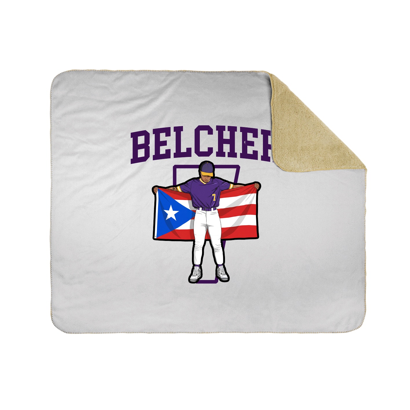 Throw Blanket — Shirsey in White