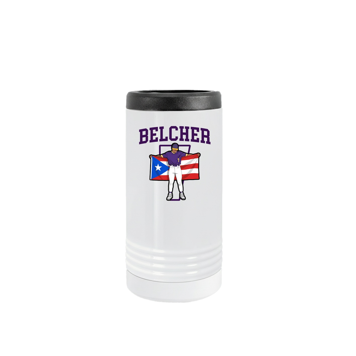 Slim Beverage Holder — Shirsey in White