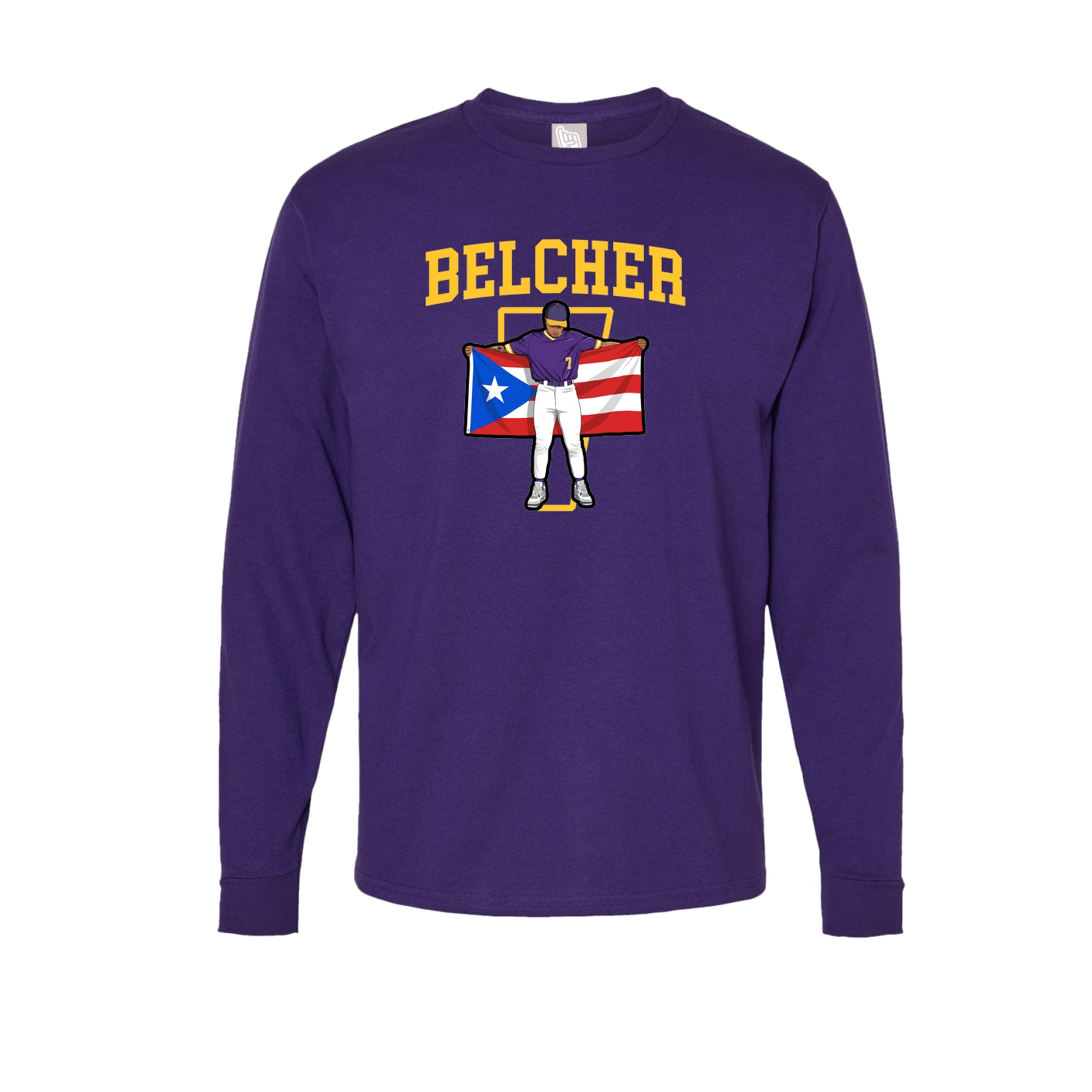 Long Sleeve Tee — Shirsey in Purple
