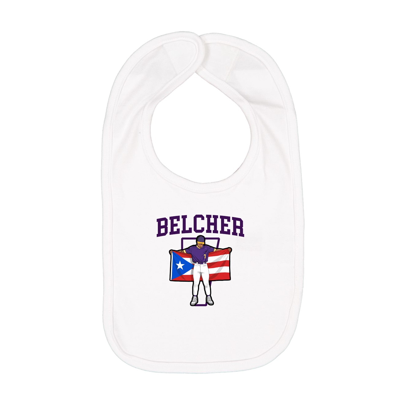 Infant Bib — Shirsey in White