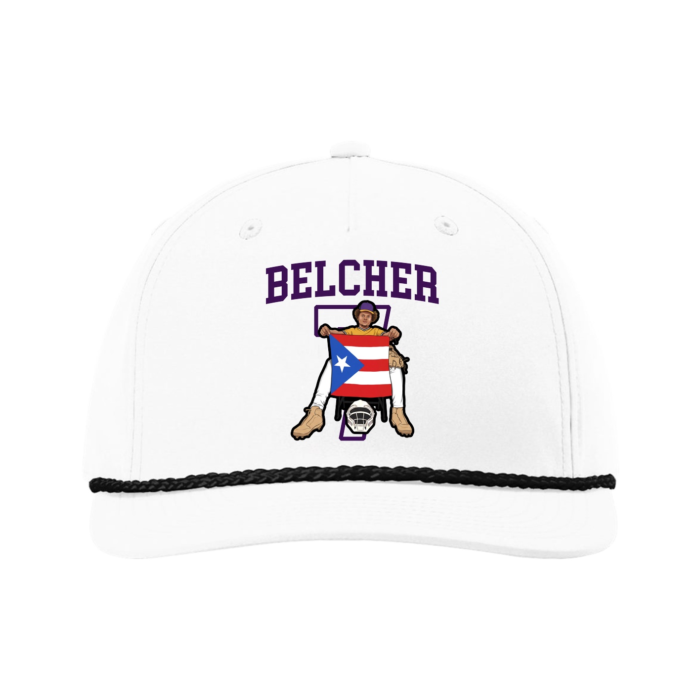 Five-Panel Classic Rope Cap — Shirsey in White