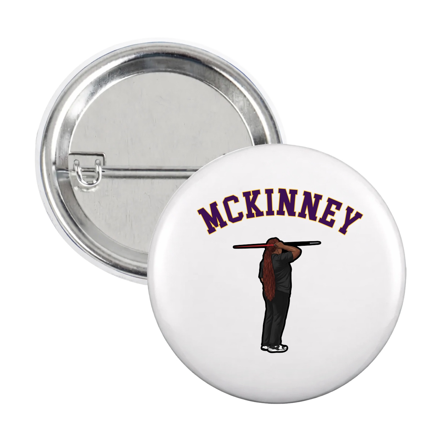 Game Day Button — Shirsey Arch in White