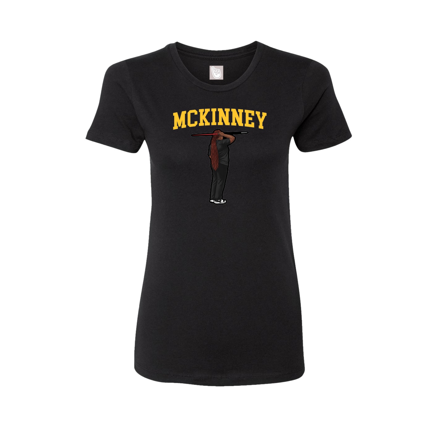 Fitted Women's Tee — Shirsey in Black