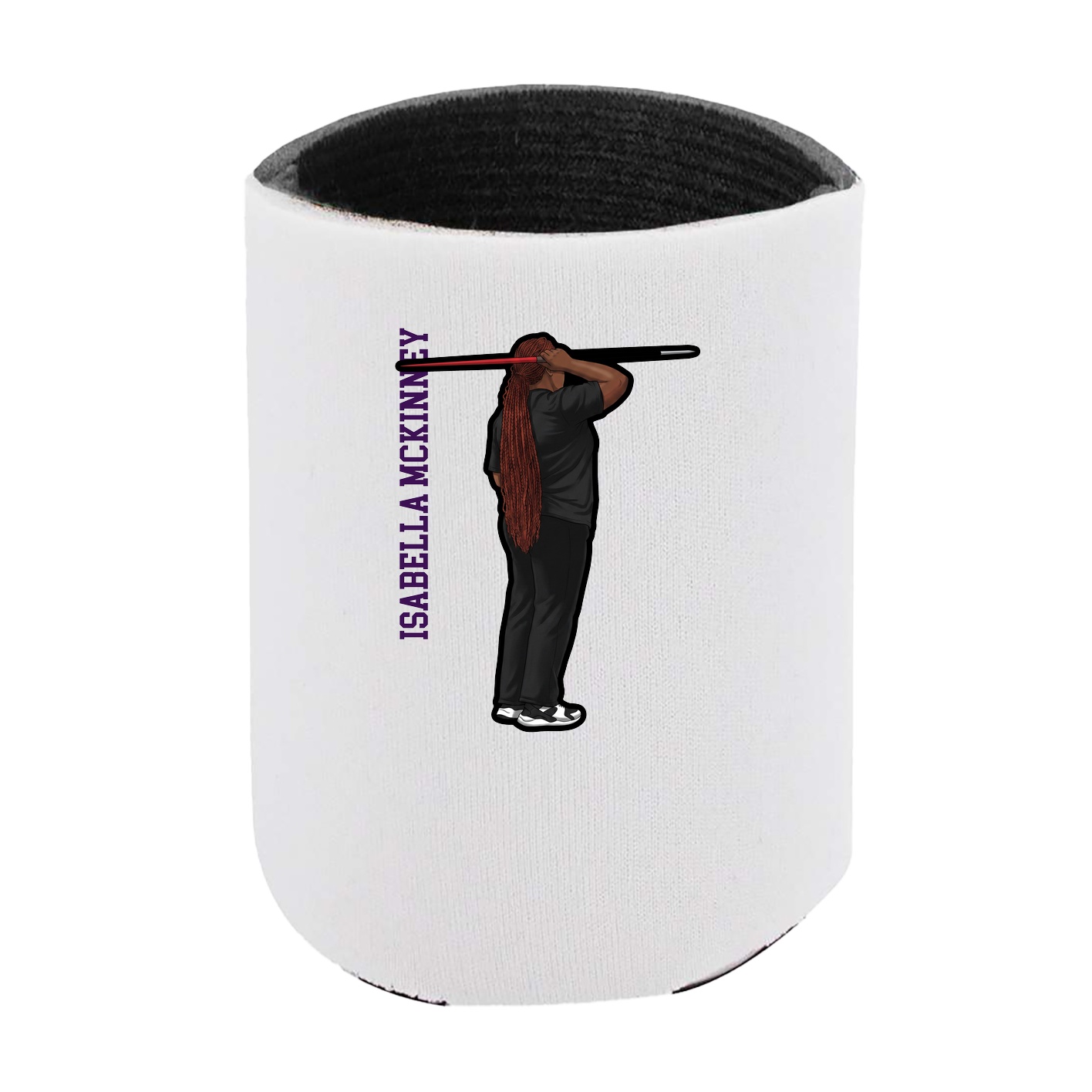 Can Holder — Name Vertical in White