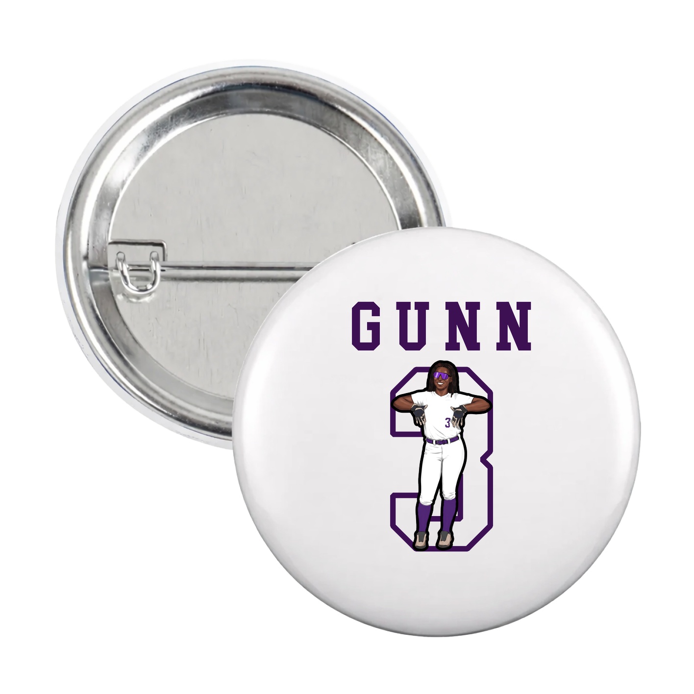 Game Day Button — Shirsey in White