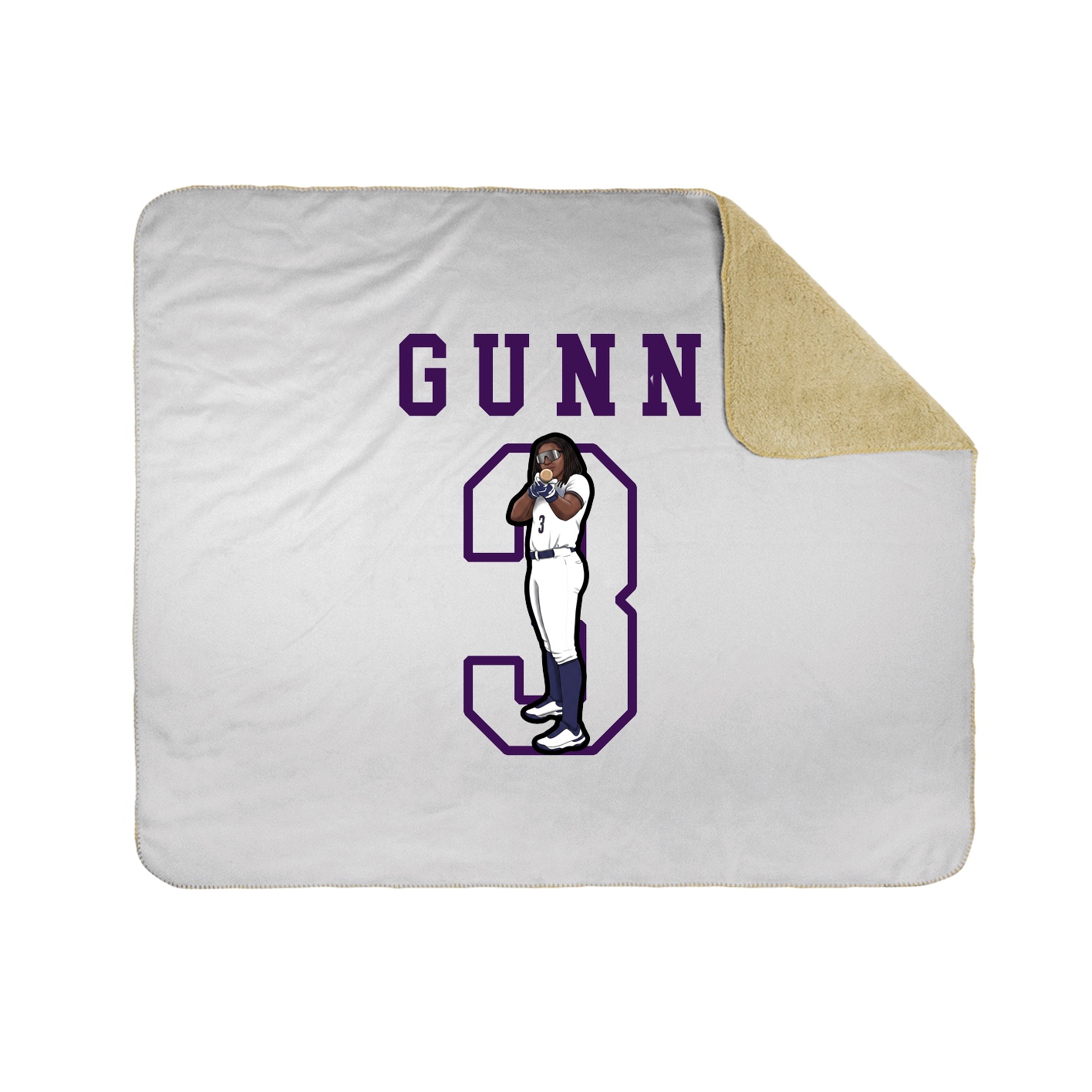 Throw Blanket — Shirsey in White