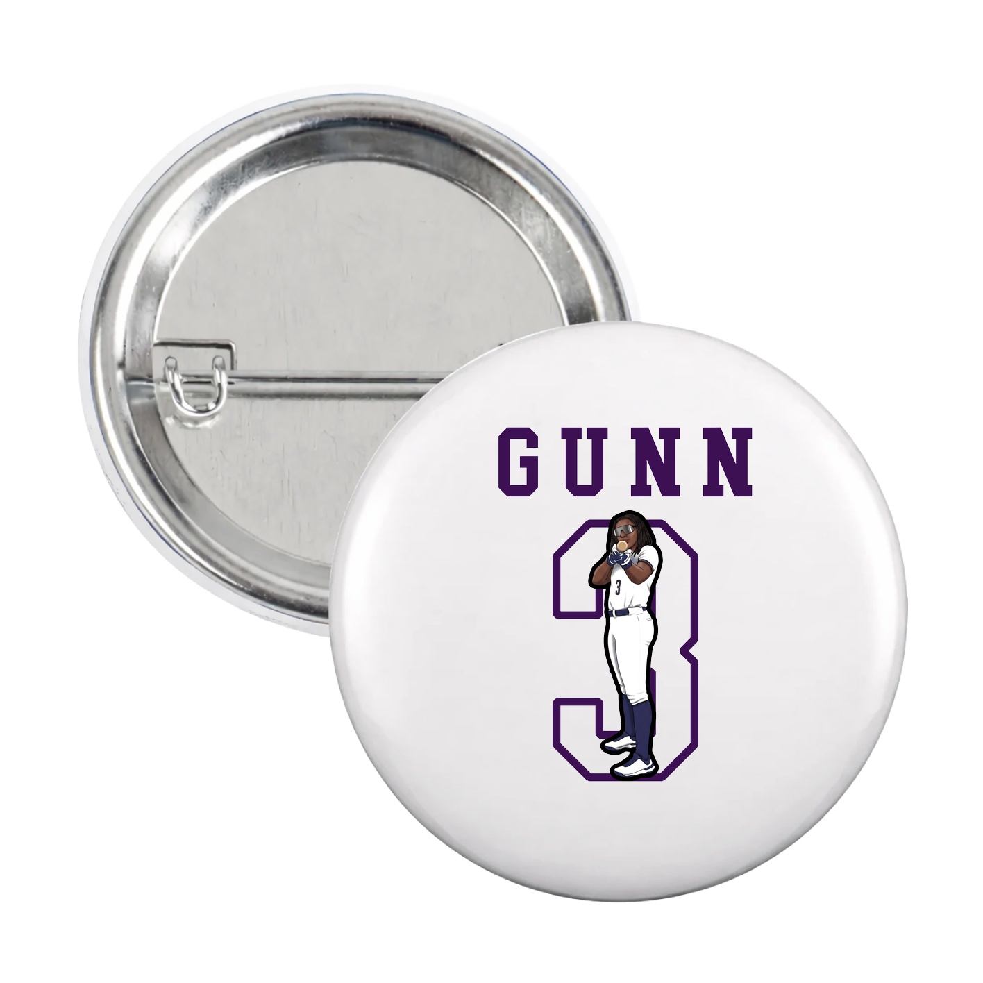 Game Day Button — Shirsey in White