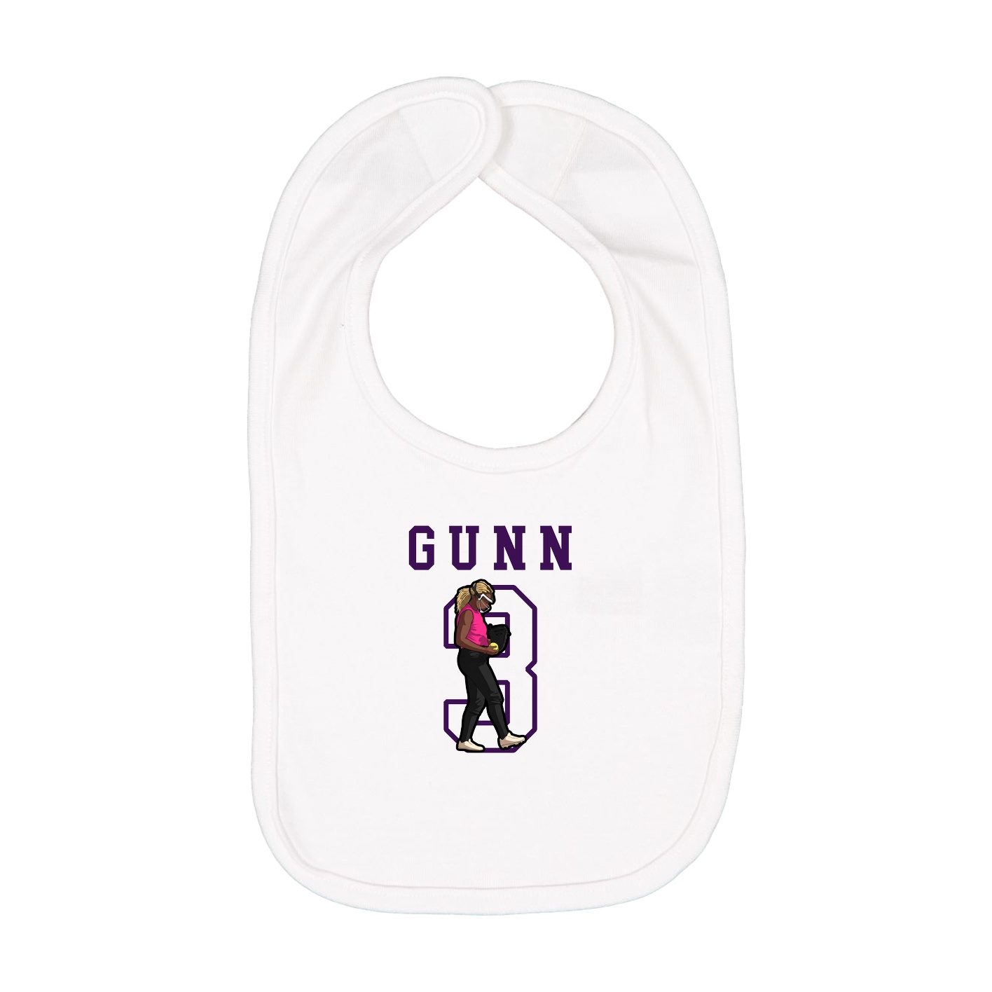 Infant Bib — Shirsey in White