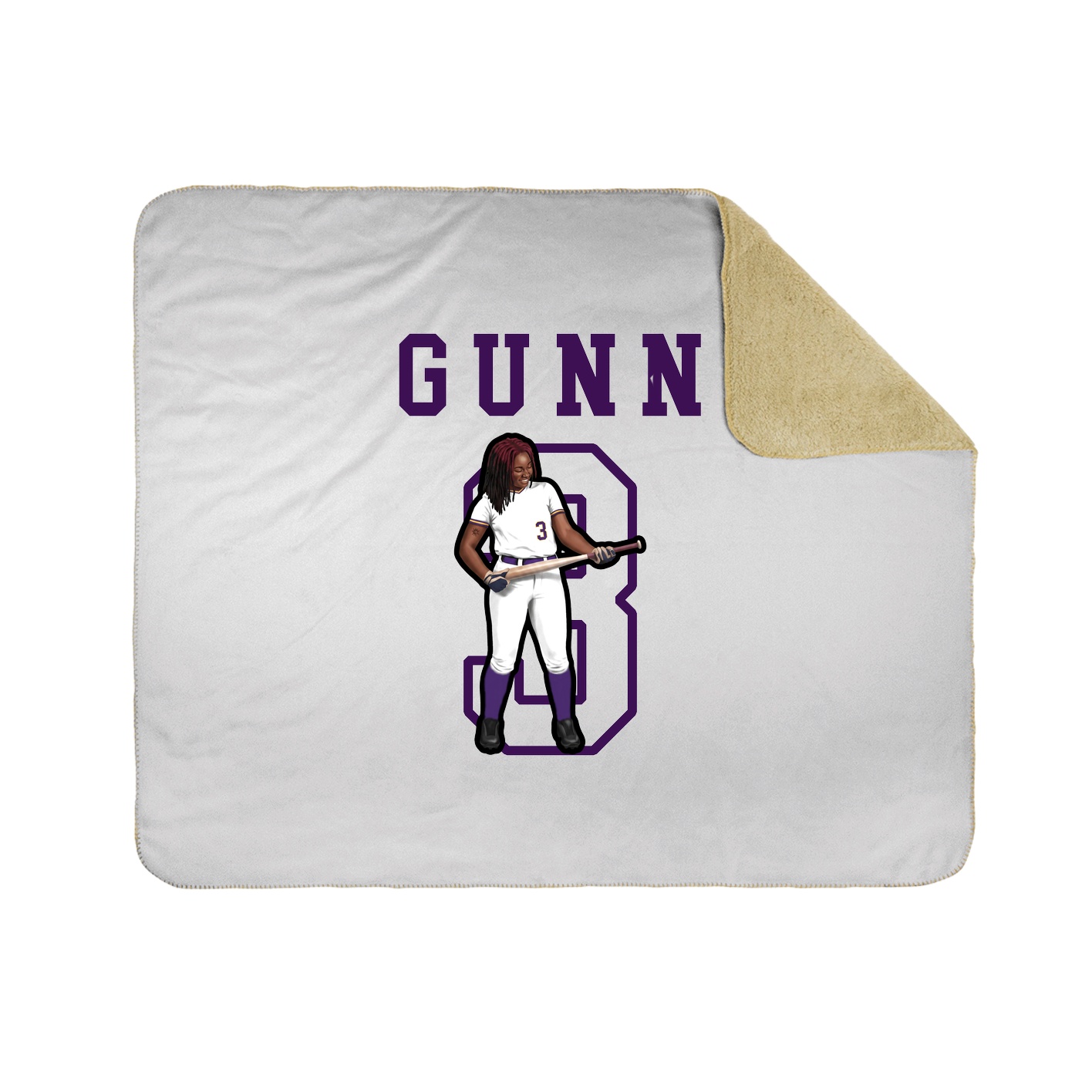 Throw Blanket — Shirsey in White
