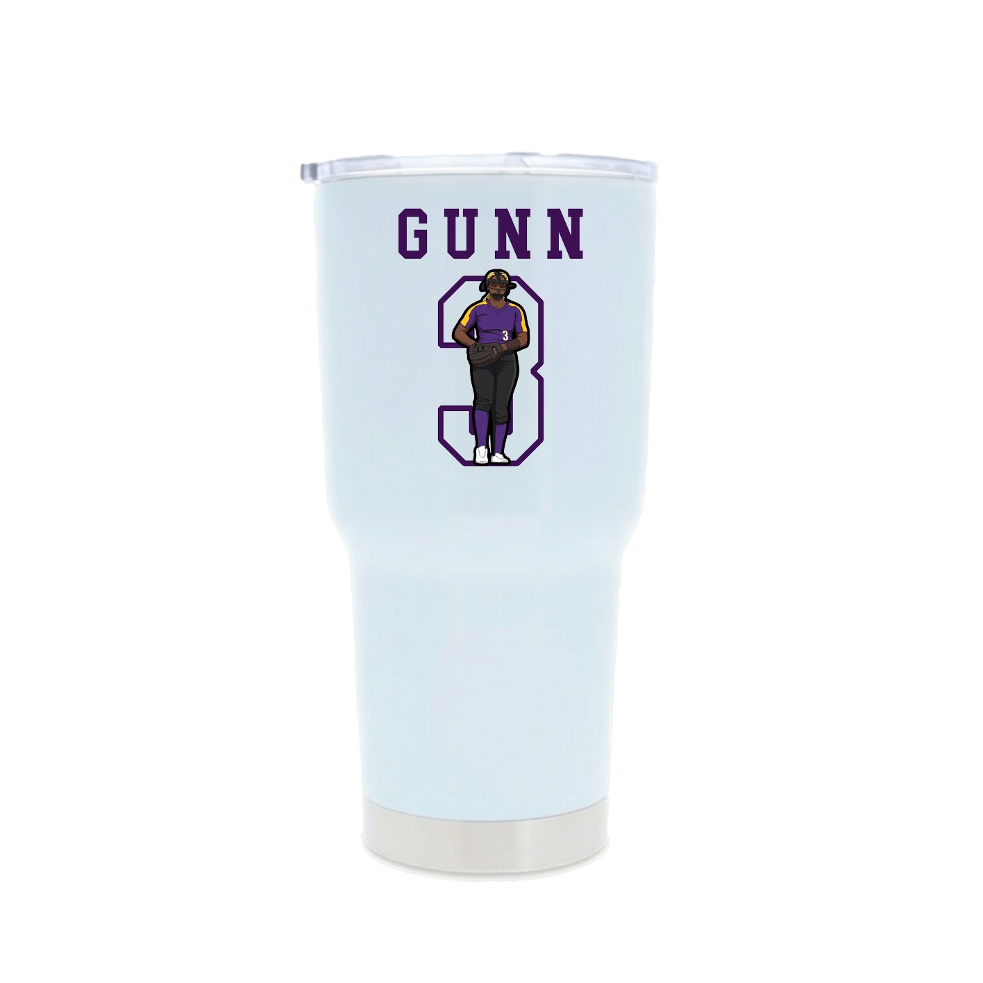 30oz Stainless Steel Tumbler — Shirsey in White