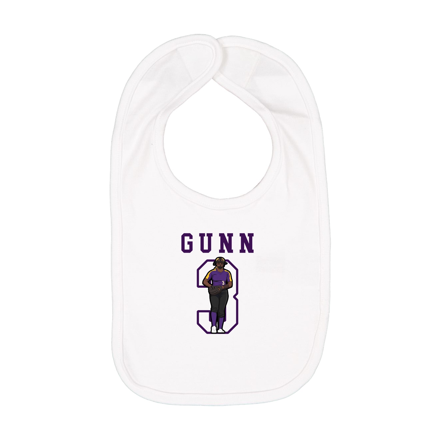 Infant Bib — Shirsey in White