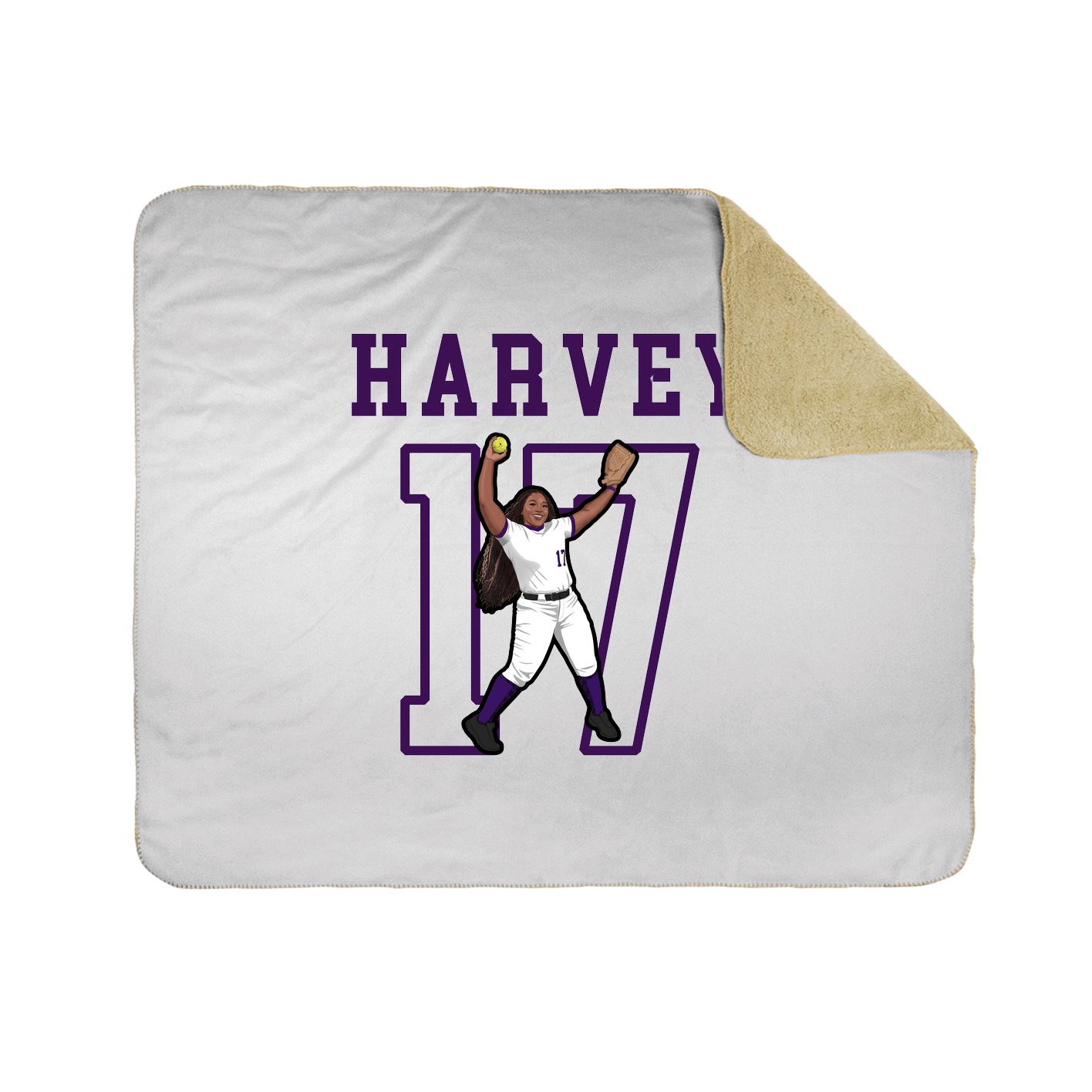 Throw Blanket — Shirsey in White