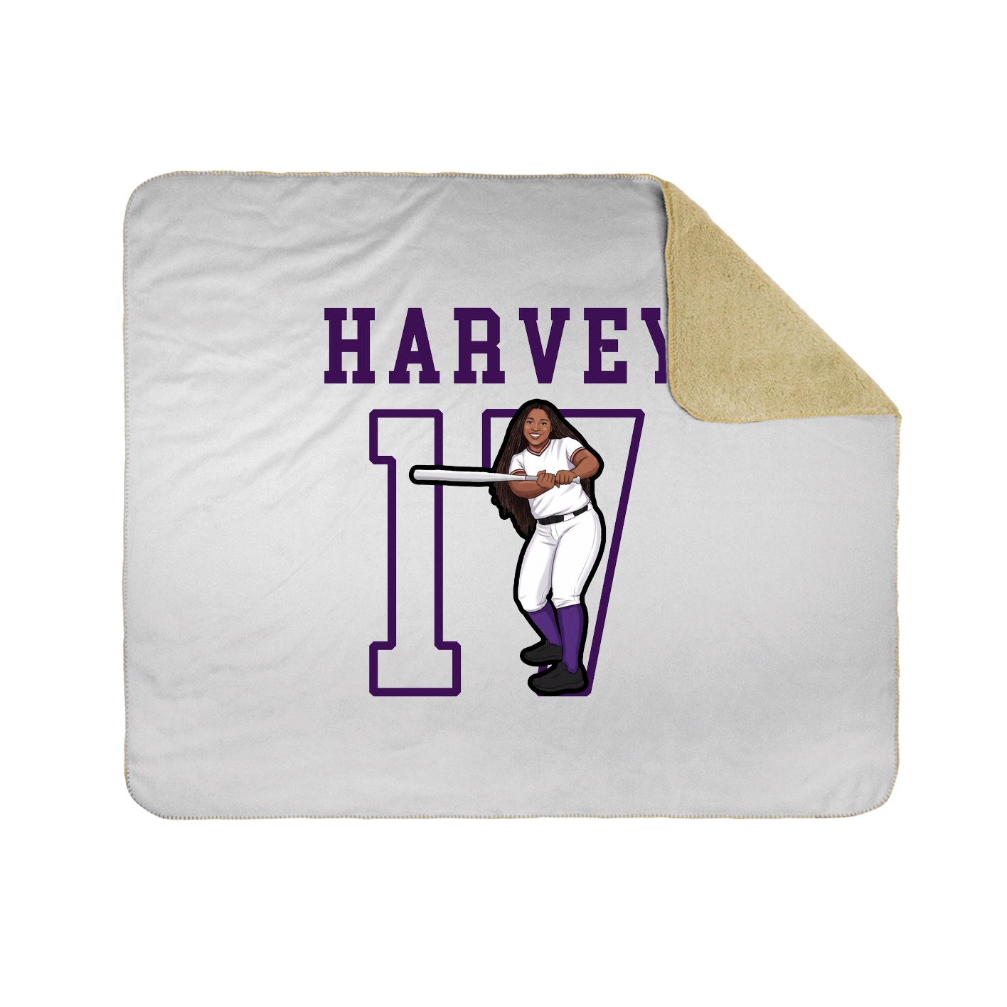Throw Blanket — Shirsey in White