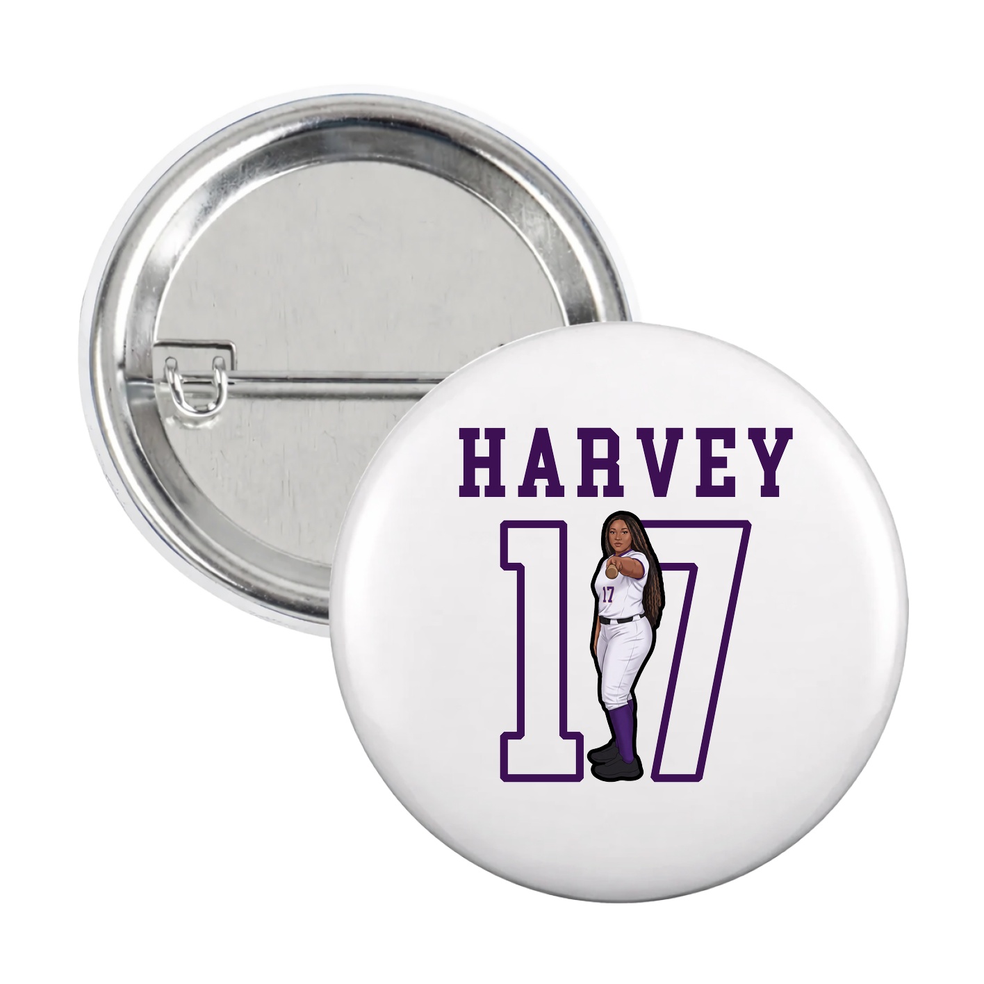 Game Day Button — Shirsey in White