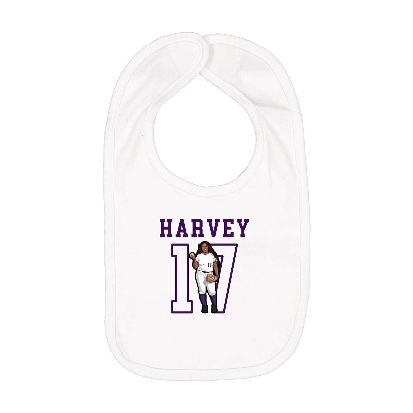 Infant Bib — Shirsey in White