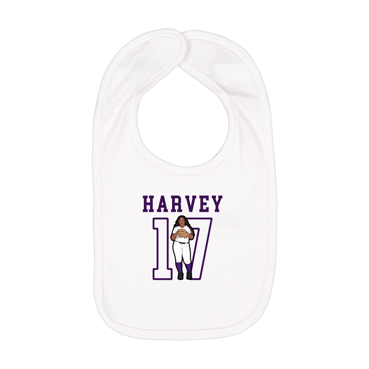 Infant Bib — Shirsey in White