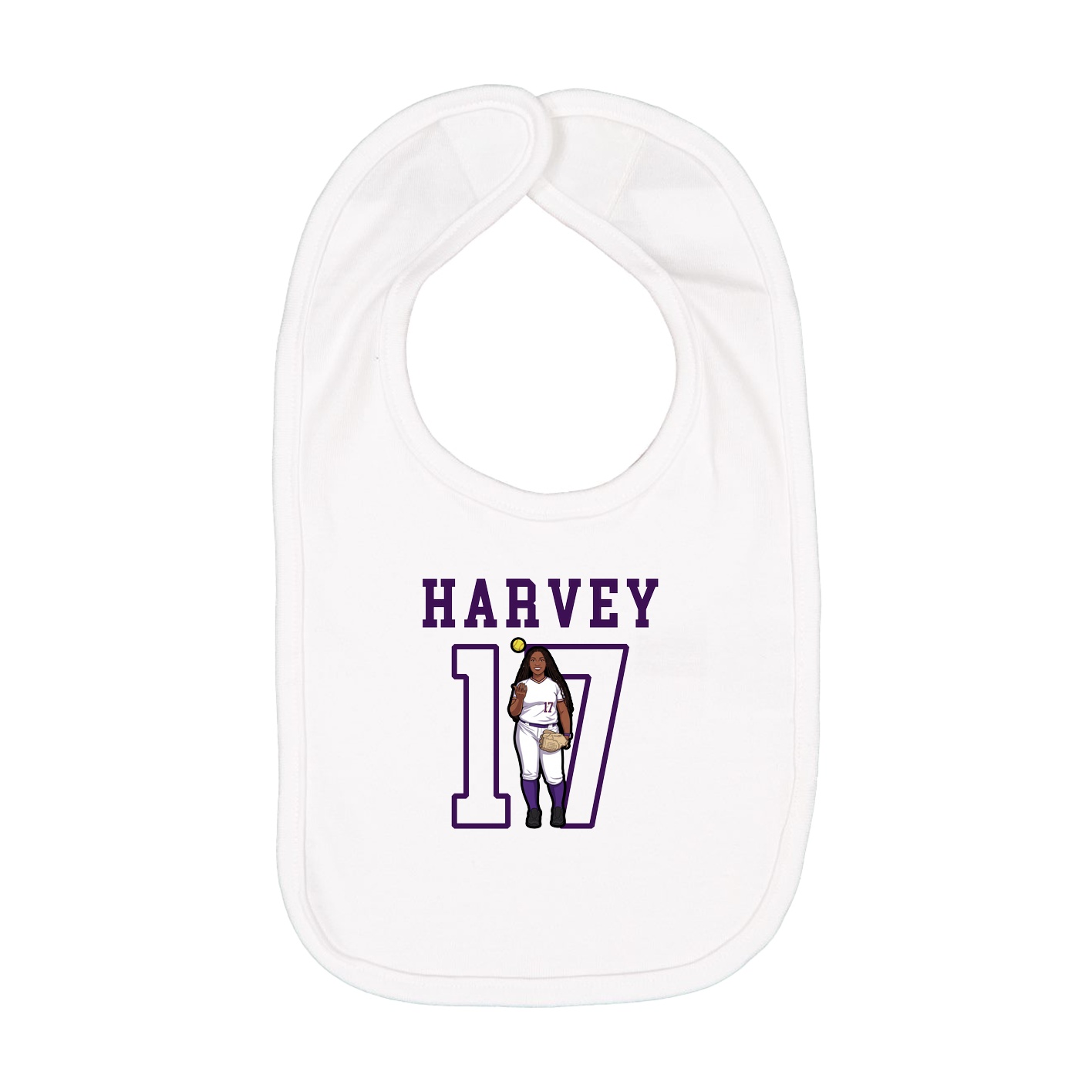 Infant Bib — Shirsey in White