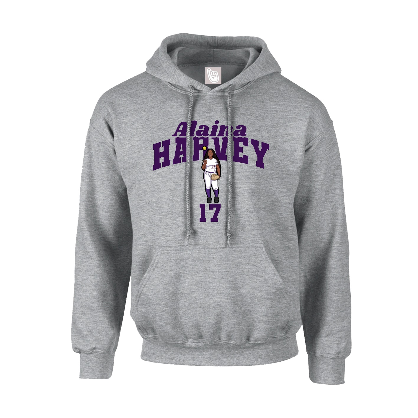 Hoodie — Signature Arch in Grey