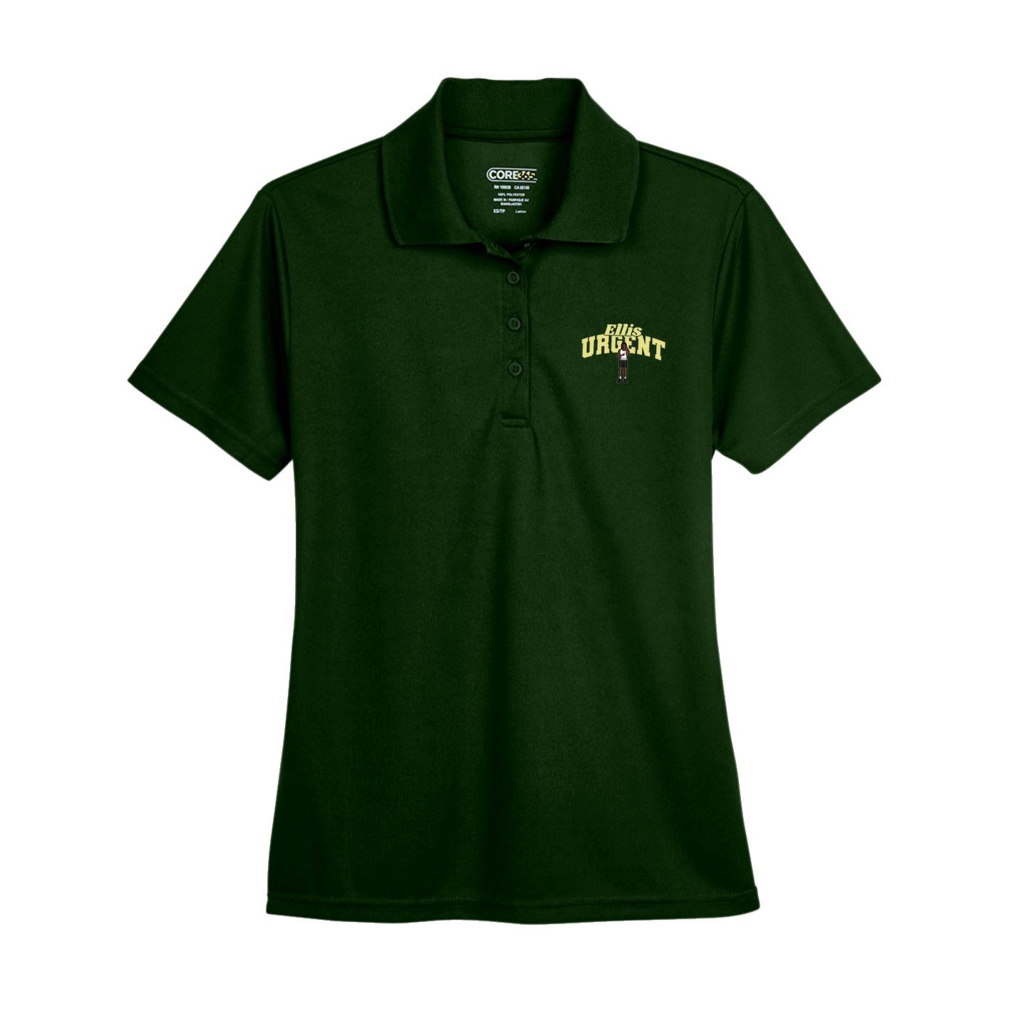 Womens Performance Polo — Signature Arch in Green