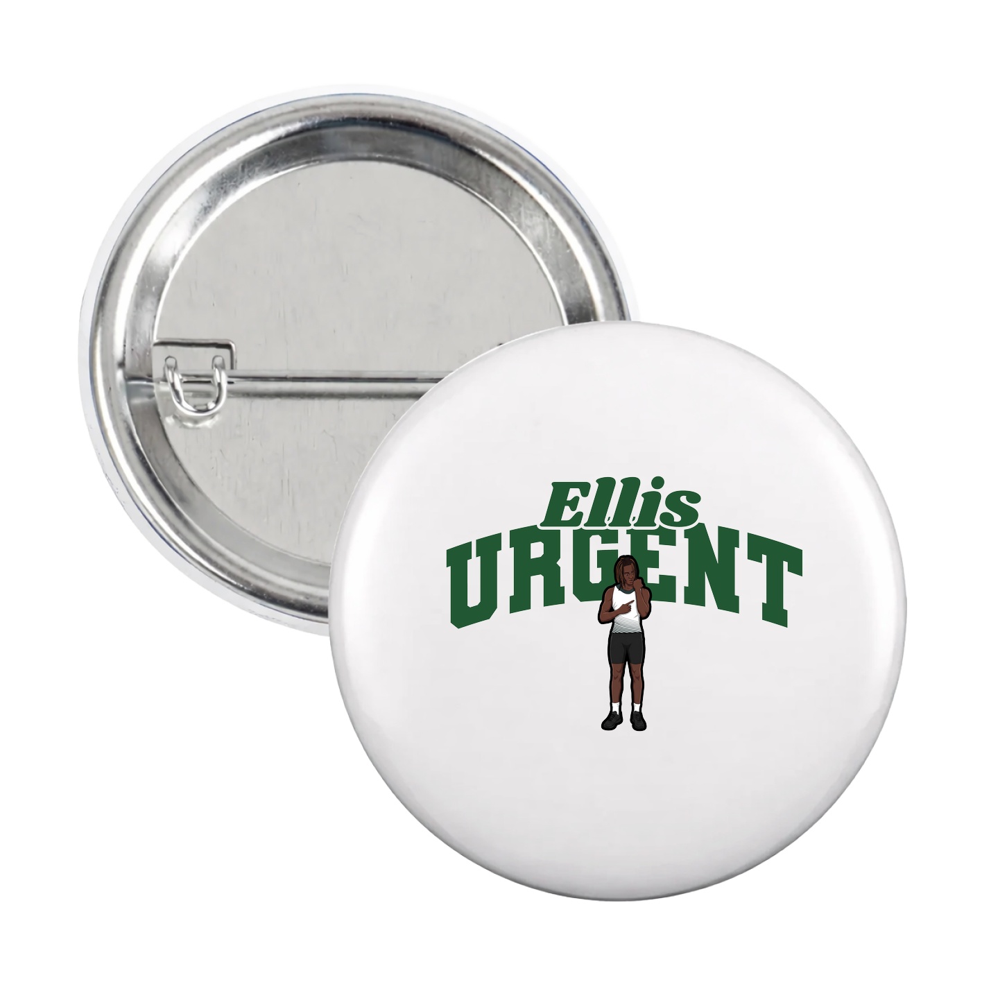 Game Day Button — Signature Arch in White