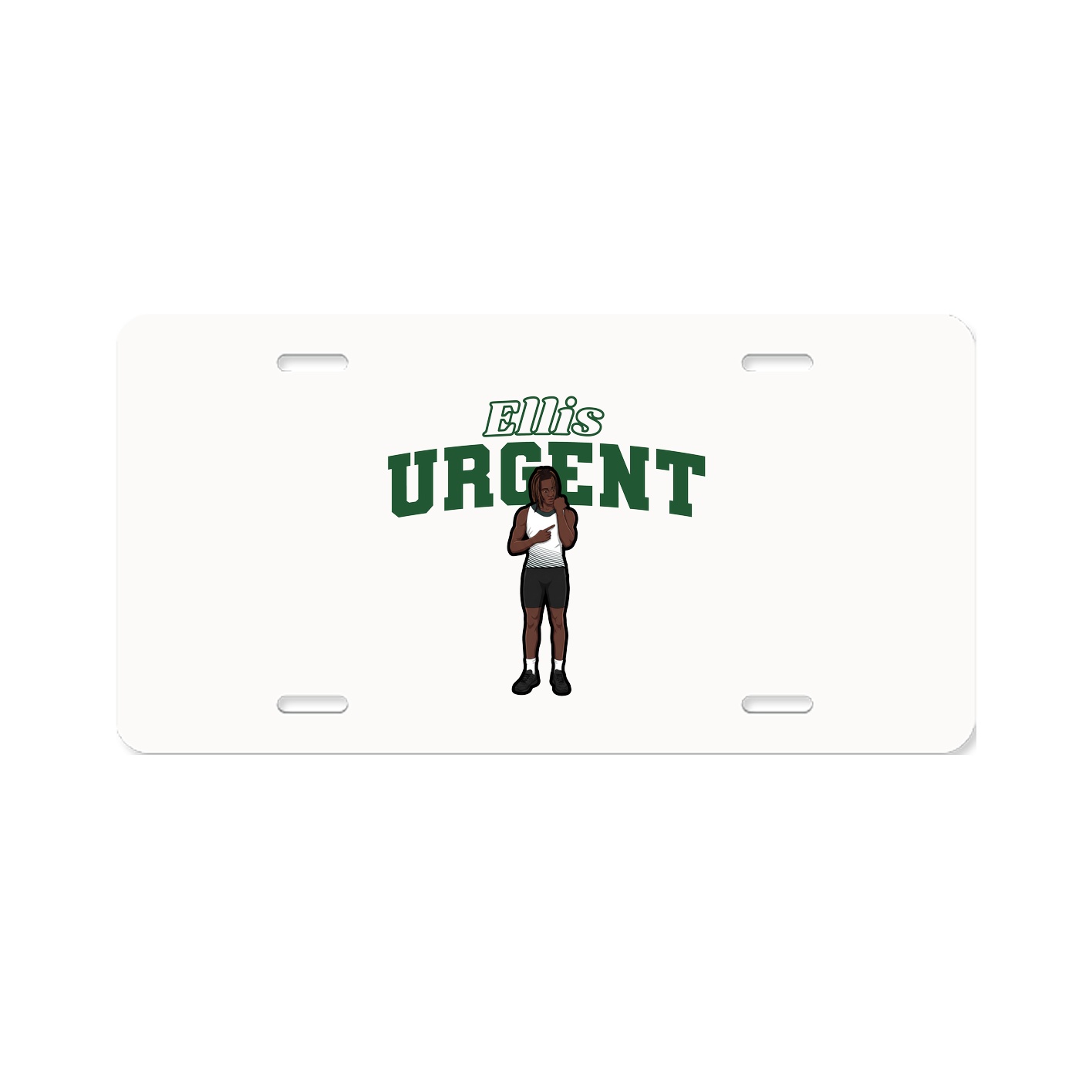 License Plate — Name Arch in Classic