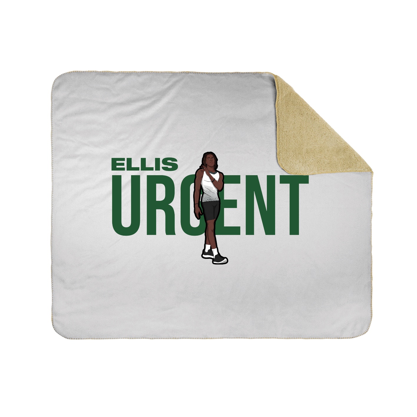 Throw Blanket — Player Name in White