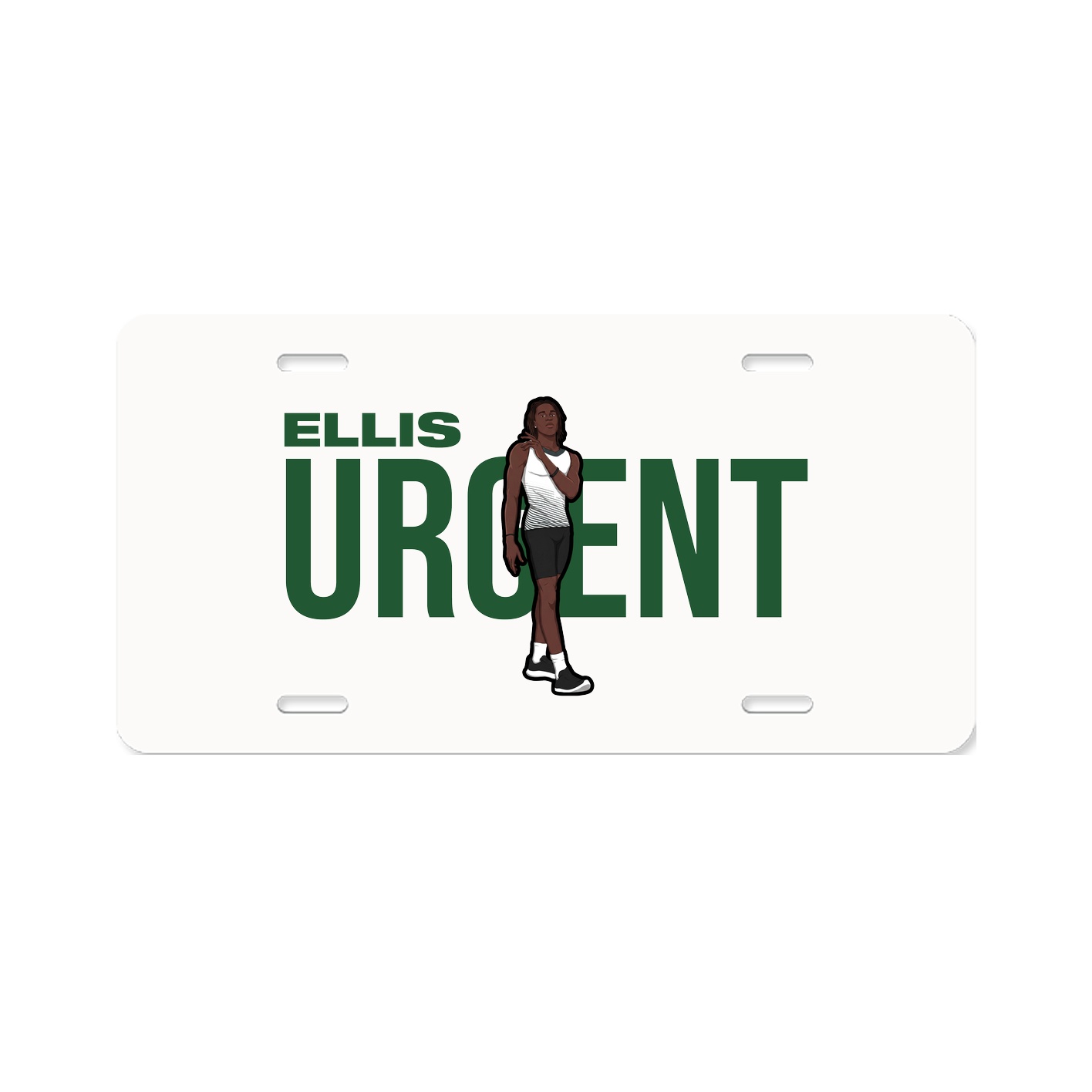 License Plate — Player Name in Classic