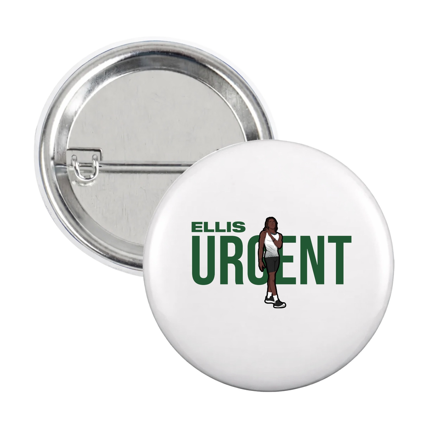 Game Day Button — Player Name in White